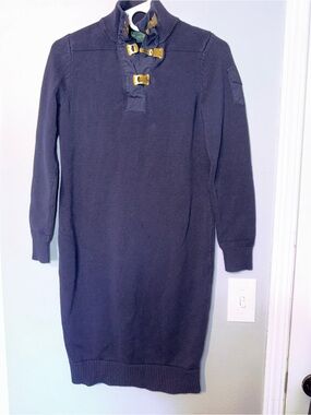 ralph lauren blue crochet dress Ralph Lauren Blue Label Long Black Crochet Gown Size XL